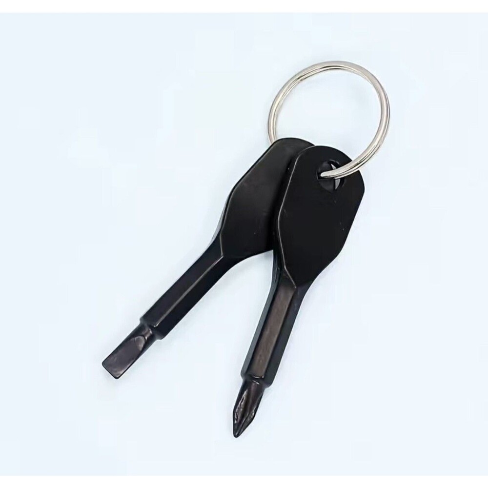 Mini Screwdriver Set For Keychain - black  USA SHIPPING